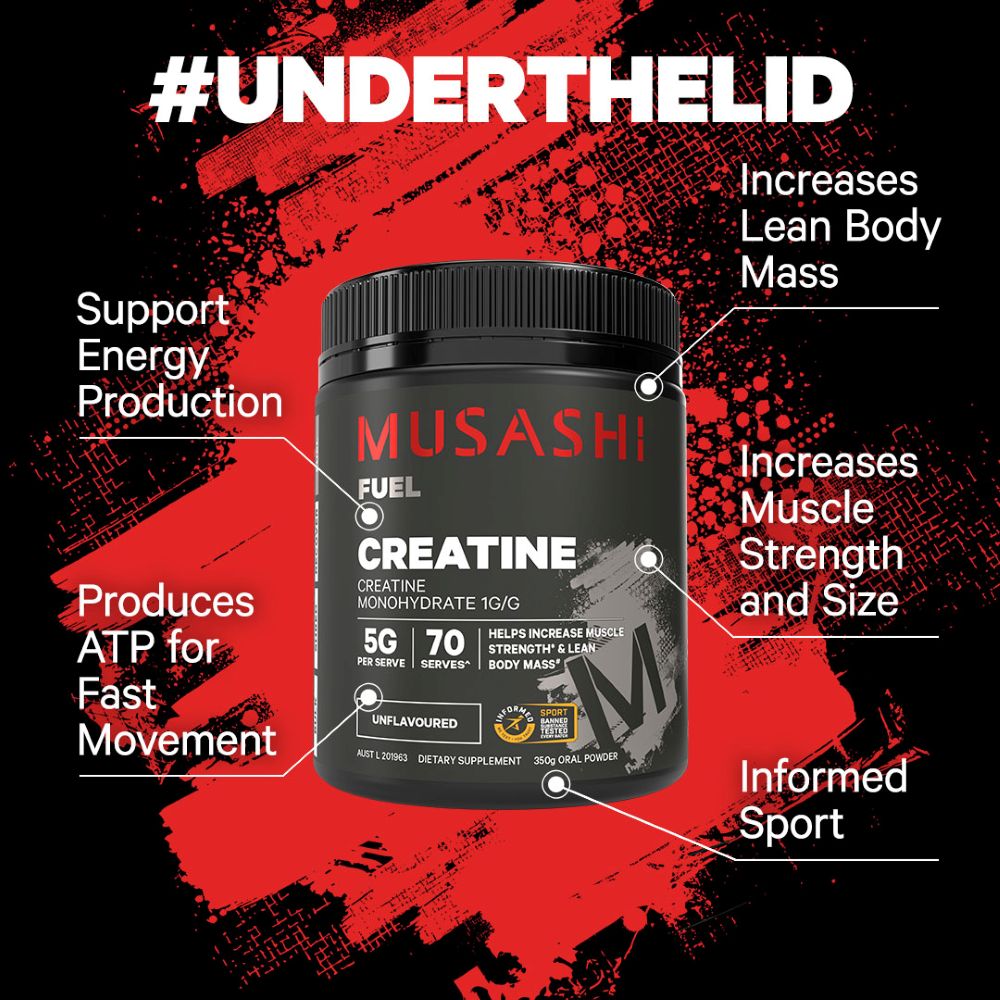Musashi Supplements Creatine Monohydrate Powder 350g