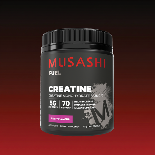 Musashi Supplements Berry Flavoured (420G) Creatine Monohydrate Powder Unflavoured or Flavoured