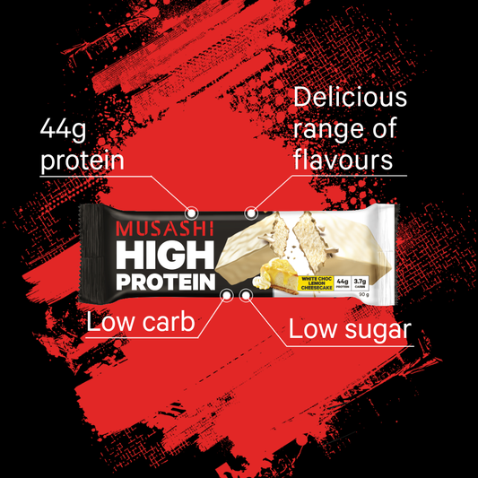 Musashi Protein Bar High Protein Bar 90g (Box of 12 Bars)