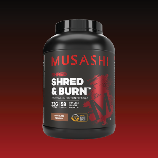 Musashi Protein Powder 2KG / Chocolate Shred & Burn Protein Powder